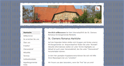 Desktop Screenshot of clemenskirchemarklohe.de
